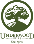 Underwood Hills Logo, Established 1902